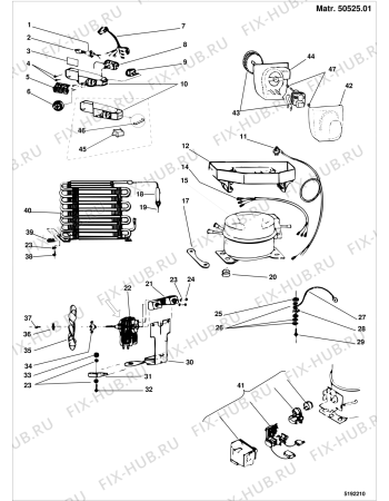 Взрыв-схема холодильника Ariston B450VLIBUDX (F016647) - Схема узла