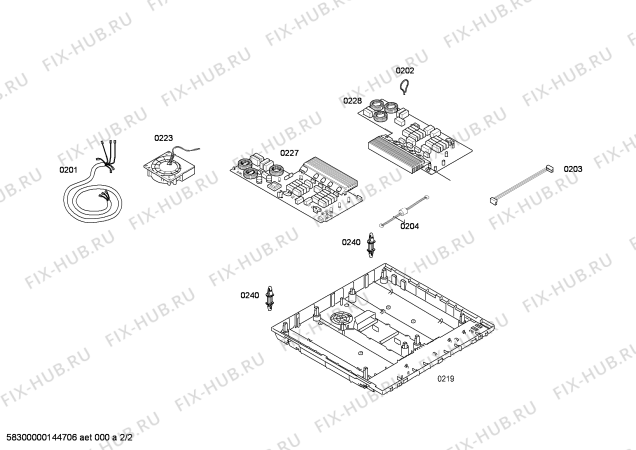 Схема №2 PIC885N24E с изображением Модуль управления для духового шкафа Bosch 00672273