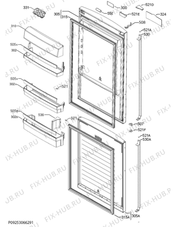 Схема №4 S93420CMX2 с изображением Модуль (плата) управления для холодильника Aeg 973925055030044