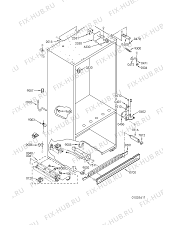 Схема №9 ART 690/LH с изображением Держатель для холодильника Whirlpool 481240148589