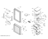 Схема №3 KGE39AI40X с изображением Поднос для холодильника Bosch 00705304