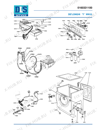 Схема №1 WN 10 с изображением Запчасть для стиралки DELONGHI ML4081