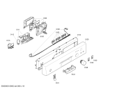 Схема №5 SGS55E12AR с изображением Передняя панель для посудомоечной машины Bosch 00668517