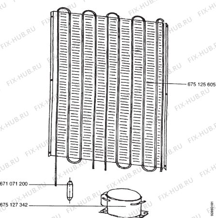 Взрыв-схема холодильника Aeg OEKO A.2770-4GS - Схема узла Section 4