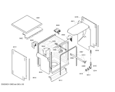 Схема №6 SGS55M25AR с изображением Панель управления для посудомоечной машины Bosch 00445503