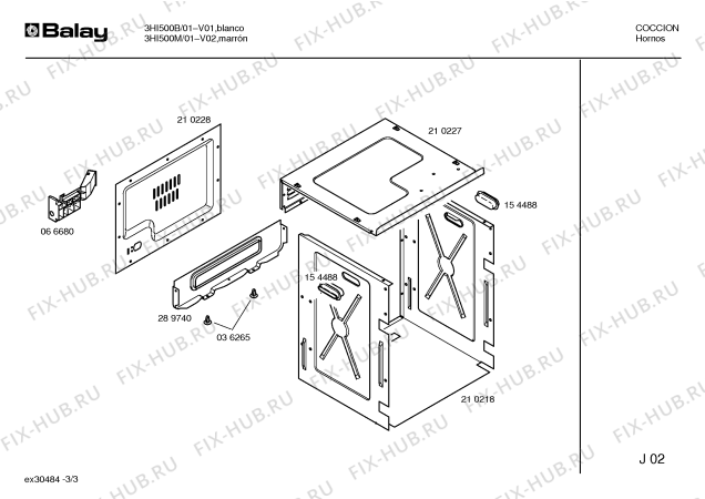 Схема №3 3HI500M с изображением Панель для духового шкафа Bosch 00289703