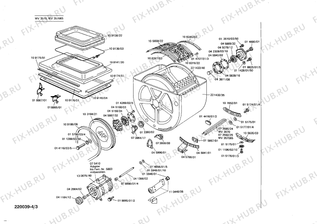 Схема №4 CV0825 с изображением Переключатель для стиралки Siemens 00041111