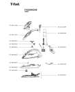 Схема №1 FV3249X3/23 с изображением Ручка для утюга (парогенератора) Tefal CS-00118780