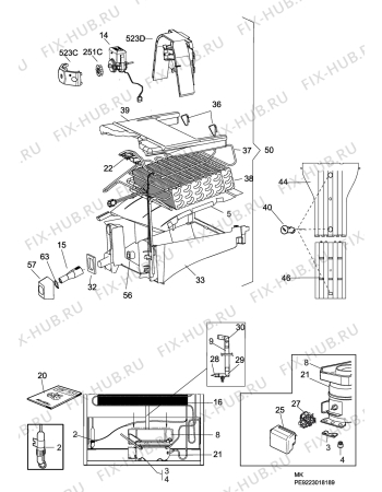 Взрыв-схема холодильника Aeg A83020GNW3 - Схема узла C10 Cold, users manual