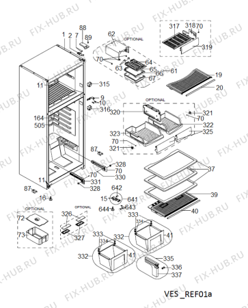 Схема №4 WTH4910 NFX (GCC) с изображением Затычка для холодильной камеры Whirlpool 482000098238