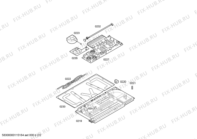 Схема №2 3ET910F с изображением Стеклокерамика для плиты (духовки) Bosch 00472780