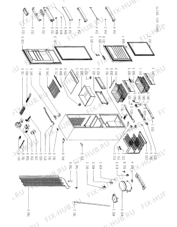 Схема №1 ARF712/G/LH ARF 712/G/WP с изображением Декоративная панель для холодильника Whirlpool 481946088001