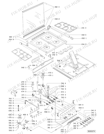 Схема №2 ACM 202 IX с изображением Микропереключатель для духового шкафа Whirlpool 481938118237