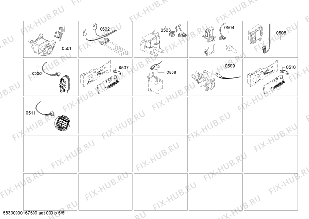 Схема №5 CM1002ETR Super 8 с изображением Панель управления для стиралки Bosch 00749628