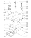 Схема №1 AKT 6465/WH с изображением Монтажный набор для плиты (духовки) Whirlpool 481010718960