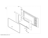 Схема №4 C54R60N0GB с изображением Дверь для духового шкафа Bosch 00770989