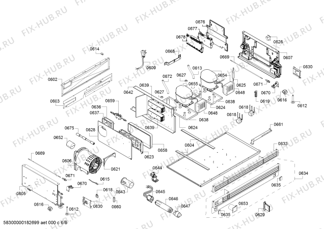 Схема №8 B30IR800SP Bosch с изображением Стеклопанель для холодильника Bosch 00687203