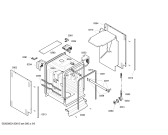 Схема №6 S59M43X0EU с изображением Рамка для электропосудомоечной машины Bosch 00661481