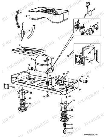 Взрыв-схема холодильника Rex Electrolux RC510SNF-RUER - Схема узла Section 5