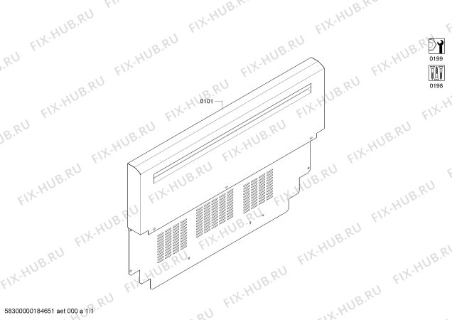 Схема №1 PA30GLBH Thermador с изображением Набор винтов для электропосудомоечной машины Bosch 00628942