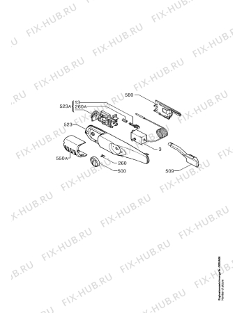 Взрыв-схема холодильника Aeg S2442-4DT - Схема узла Refrigerator electrical equipment