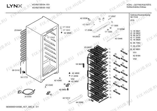 Схема №3 4GV8272B с изображением Дверь для холодильника Bosch 00240735