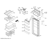 Схема №3 KDN40X63NE с изображением Дверь морозильной камеры для холодильной камеры Bosch 00681229