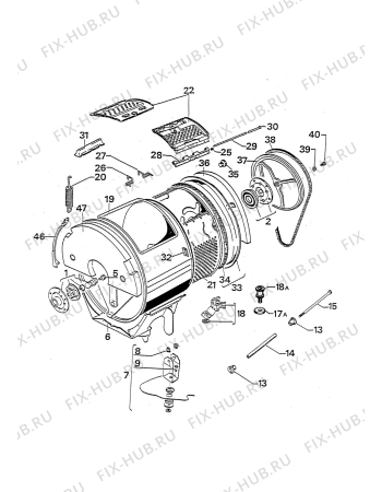 Взрыв-схема стиральной машины Zanussi ZC401X - Схема узла W30 Drum C