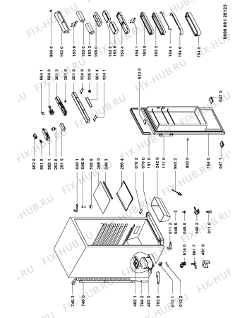 Схема №1 KRVA 3409 с изображением Дверь для холодильной камеры Whirlpool 481241618439