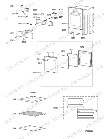 Схема №2 BLH 6602 R IN с изображением Обшивка для духового шкафа Whirlpool 481246049719