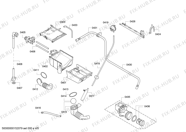 Взрыв-схема стиральной машины Bosch WAE20027IT Maxx 7 - Схема узла 04