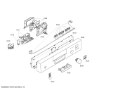 Схема №5 SGS55E32EU с изображением Передняя панель для электропосудомоечной машины Bosch 00443720