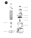 Схема №1 6679 с изображением Элемент корпуса для кухонного измельчителя Seb FS-3072086679