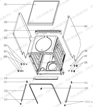 Взрыв-схема посудомоечной машины Mora SM630W (367641, SM630W) - Схема узла 03