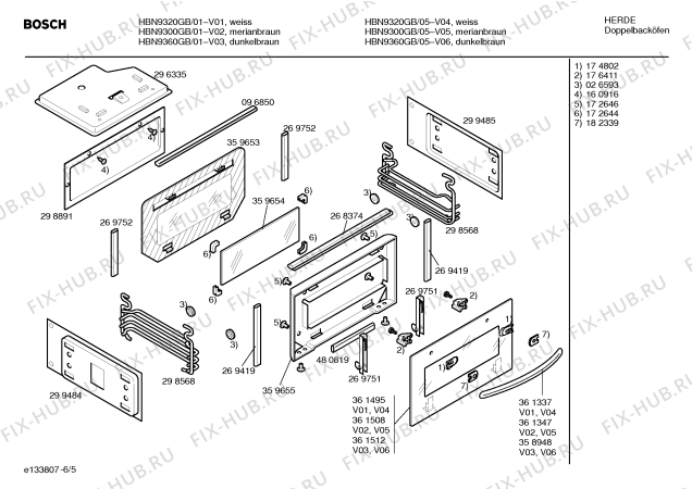 Схема №5 B1771N0 Mega compact 4779 с изображением Уплотнитель для духового шкафа Bosch 00268374