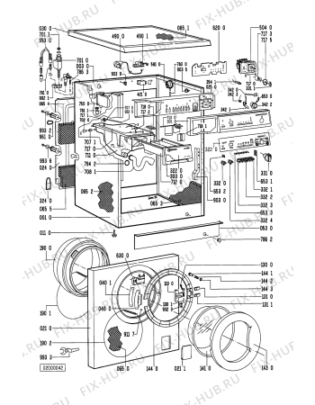 Схема №2 WA3773WS WA 3773 WA 3773/WS-CH с изображением Декоративная панель для стиралки Whirlpool 481245219273