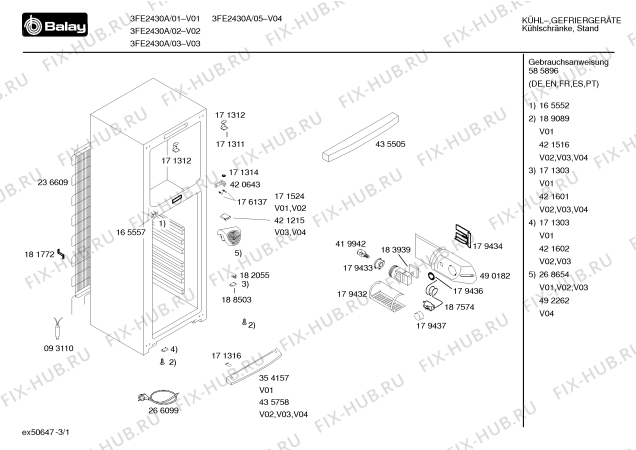 Схема №2 3FE2430A с изображением Дверь для холодильника Bosch 00471186