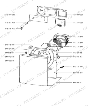 Взрыв-схема стиральной машины Aeg L37700 - Схема узла Door 003