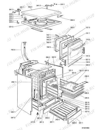 Схема №2 SMZK 5640 WS с изображением Панель для электропечи Whirlpool 481245310002