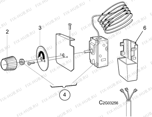 Взрыв-схема холодильника Sibir (N Sr) V170KE - Схема узла C20 Electric armature  G