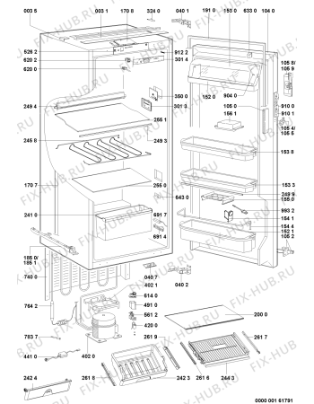 Схема №1 KRLB 1211 с изображением Заглушка для холодильной камеры Whirlpool 480131100897