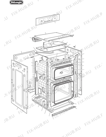 Схема №4 DE602EPS с изображением Субмодуль для электропечи DELONGHI 032F2759DA