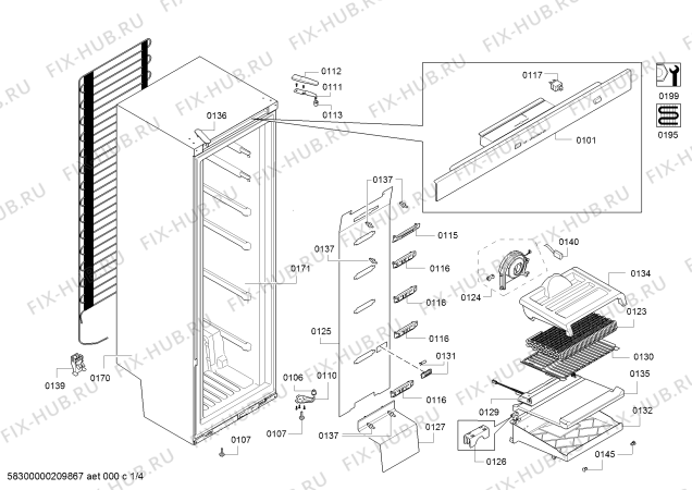 Схема №4 CE733EW33, Constructa с изображением Дверь для холодильника Bosch 00718270