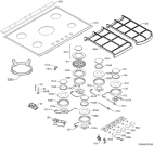 Схема №1 HG795440NB с изображением Держатель для электропечи Aeg 3546464029