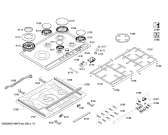 Схема №2 EC845SF90D ENC.EC845SU90N 4G+W(BAND)TIMER SE76F IH5 с изображением Рассекатель горелки для духового шкафа Siemens 00652209