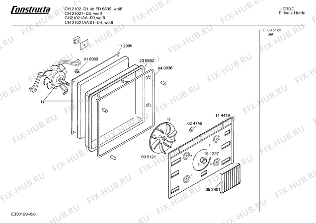 Схема №6 CH1042 с изображением Инструкция по эксплуатации для духового шкафа Bosch 00512366