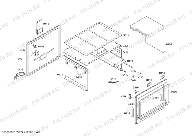Схема №5 HEK66J44EB PROFESSIONAL с изображением Декоративная рамка для плиты (духовки) Bosch 00442488