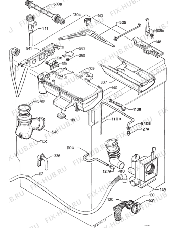 Взрыв-схема стиральной машины Zanker LAVITA 9150 - Схема узла Hydraulic System 272