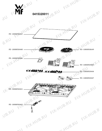 Схема №1 0415320011 с изображением Модуль (плата управления) для плиты (духовки) Seb FS-1000050444