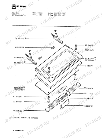 Схема №7 195305410 1058.33HCS с изображением Переключатель для духового шкафа Bosch 00024650